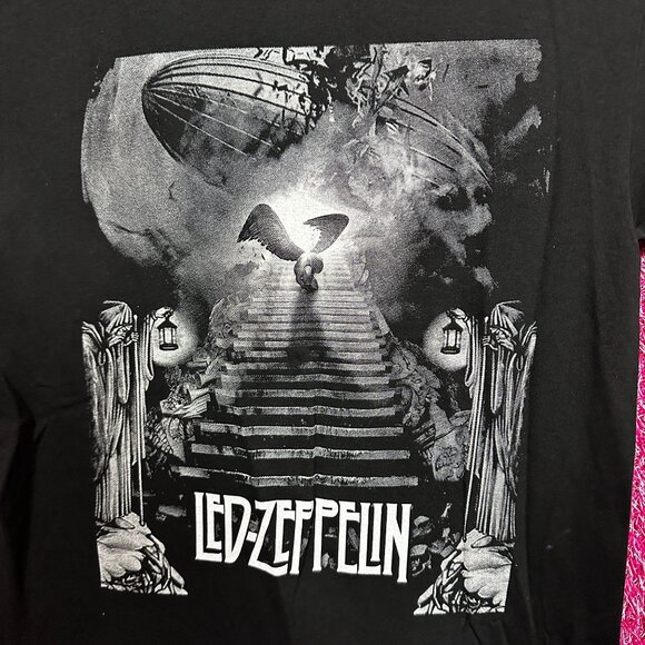 Led Zeppelin Stairway to Heaven Mothership Rock Band Tee S - Picture 2 of 4